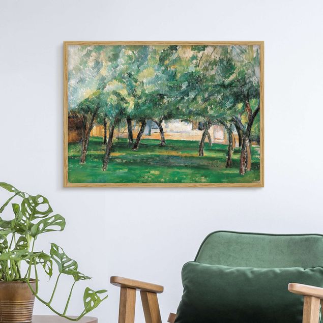 Bild mit Rahmen - Paul Cézanne - Gehöft Normandie - Querformat 3:4