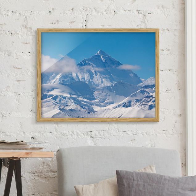 Bild mit Rahmen - Mount Everest - Querformat 3:4