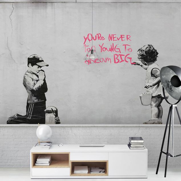 Fototapete - Dream Big - Brandalised ft. Graffiti by Banksy
