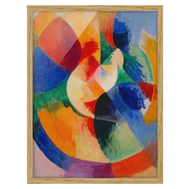 Bild mit Rahmen - Robert Delaunay - Kreisformen, Sonne - Hochformat 3:4