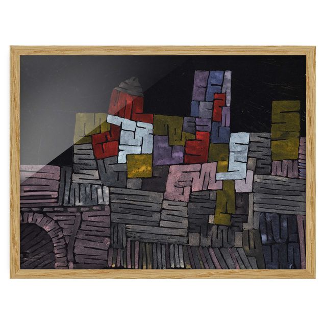 Bild mit Rahmen - Paul Klee - Altes Gemäuer - Querformat 3:4