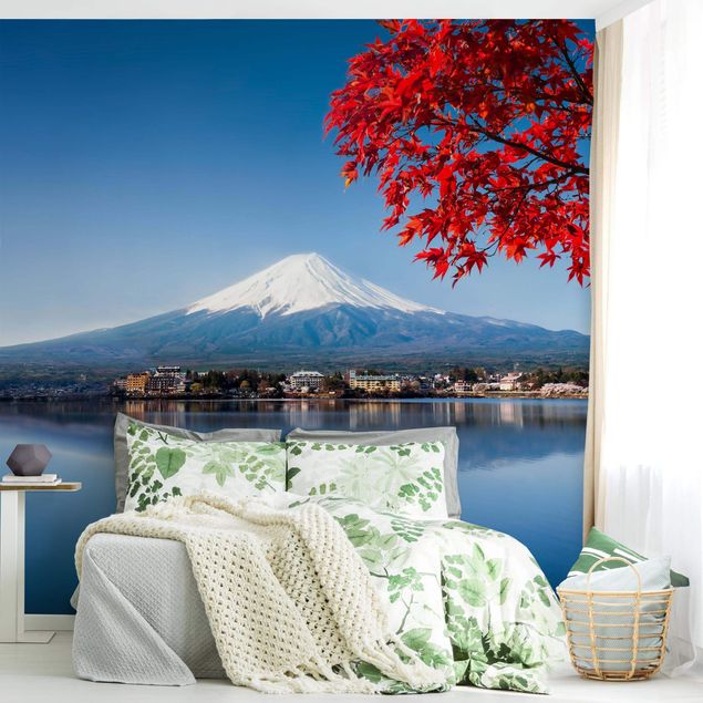 Fototapete - Berg Fuji im Herbst