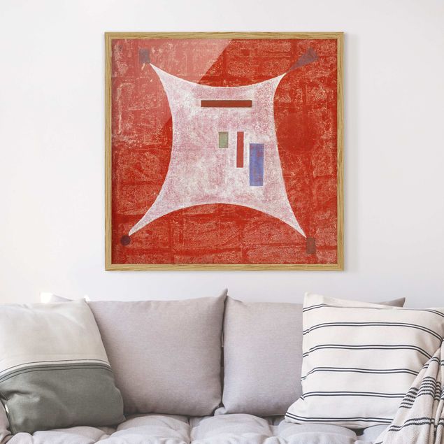 Bild mit Rahmen - Wassily Kandinsky - Vier Ecken - Quadrat 1:1