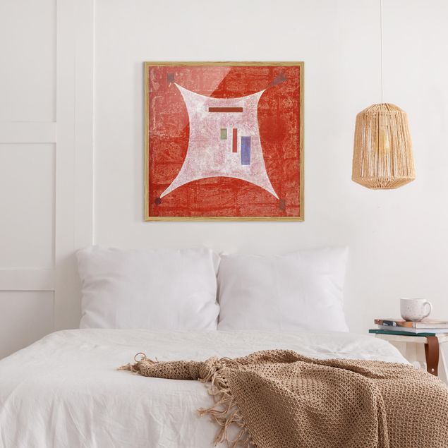 Bild mit Rahmen - Wassily Kandinsky - Vier Ecken - Quadrat 1:1