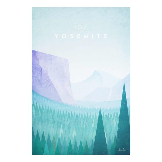 Glasbild - Reiseposter - Yosemite Park - Hochformat 3:2