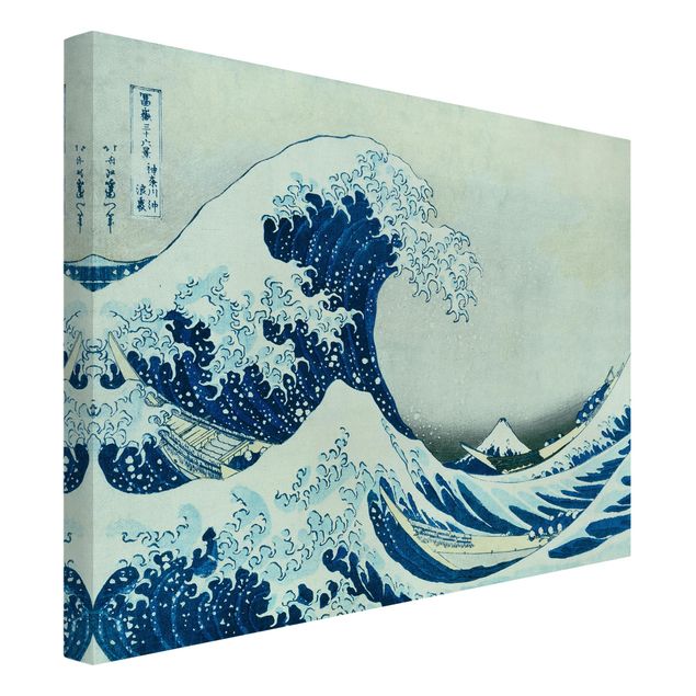 Leinwandbild - Katsushika Hokusai - Die grosse Welle von Kanagawa - Querformat 3:4