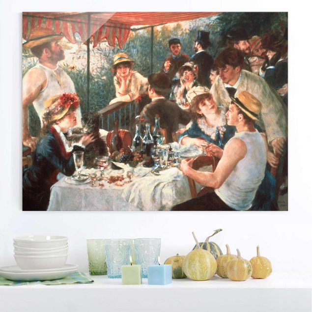 Glasbild - Auguste Renoir - Das Frühstück der Ruderer - Querformat 3:4
