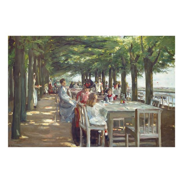 Glasbild - Max Liebermann - Terrasse des Restaurants Jacob - Querformat 2:3