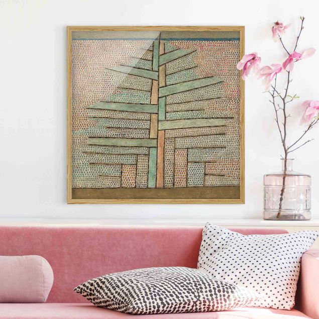 Bild mit Rahmen - Paul Klee - Kiefer - Quadrat 1:1