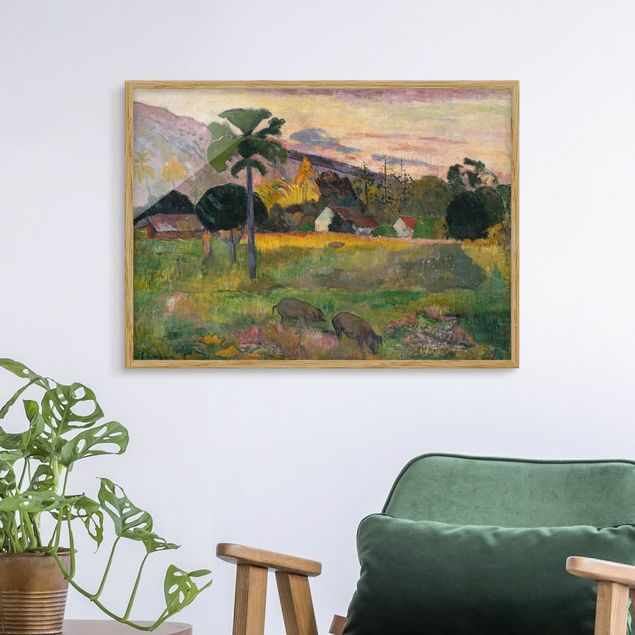 Bild mit Rahmen - Paul Gauguin - Komm her - Querformat 3:4