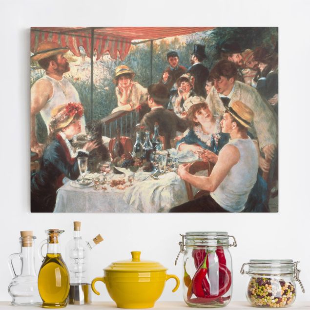 Leinwandbild - Auguste Renoir - Das Frühstück der Ruderer - Querformat 3:4