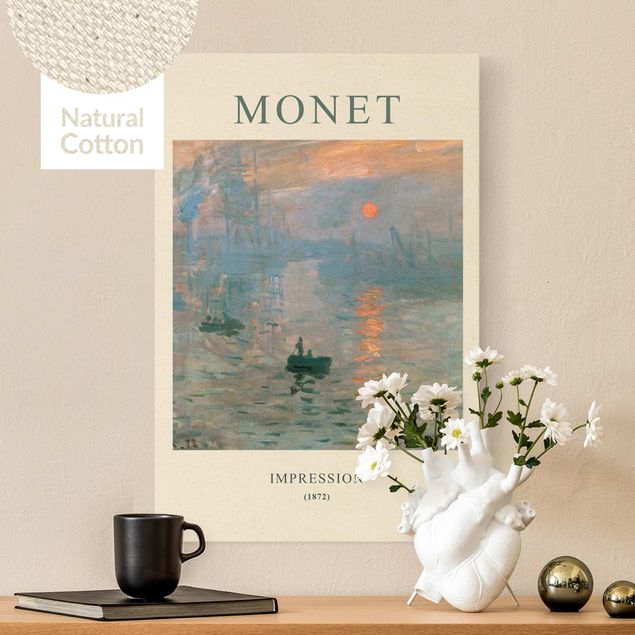 Leinwandbild Natur - Claude Monet - Impression - Museumsedition - Hochformat 2:3