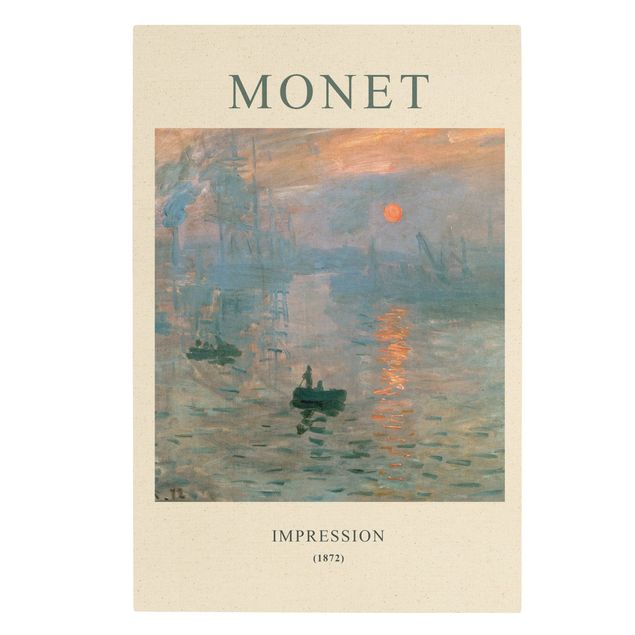 Leinwandbild Natur - Claude Monet - Impression - Museumsedition - Hochformat 2:3