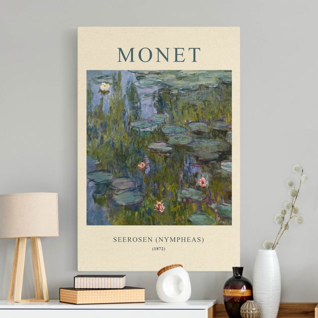Leinwandbild Natur - Claude Monet - Seerosen (Nympheas) - Museumsedition - Hochformat 2:3