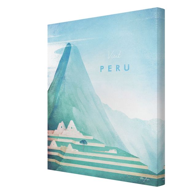 Leinwandbild - Reiseposter - Peru - Hochformat 4:3