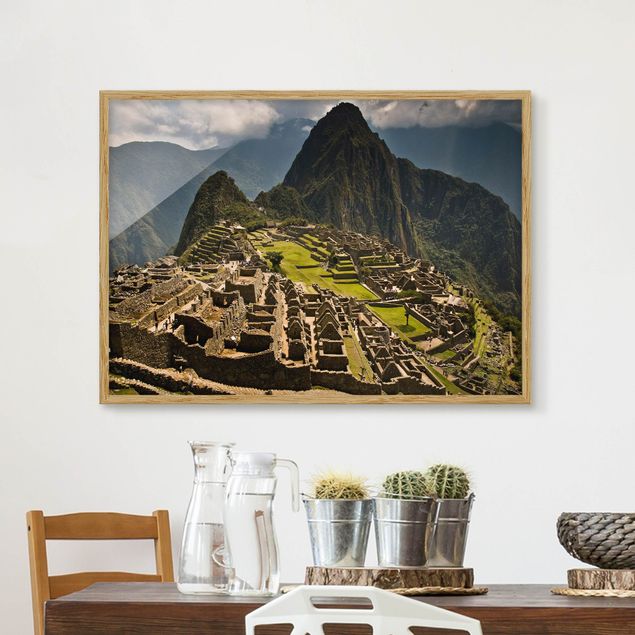 Bild mit Rahmen - Machu Picchu - Querformat 3:4