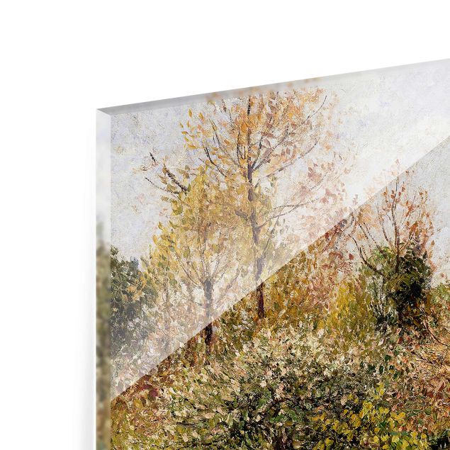 Glasbild - Camille Pissarro - Frühling in Eragny - Querformat 3:4