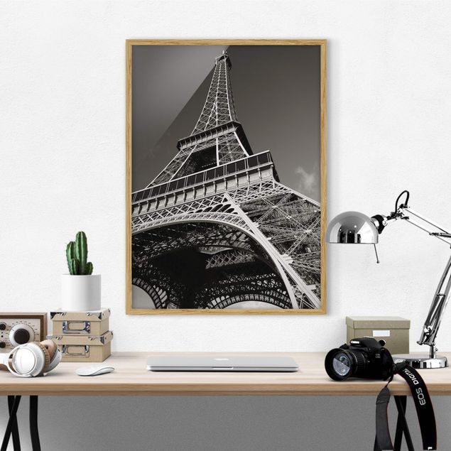 Bild mit Rahmen - Eiffelturm - Hochformat 3:4