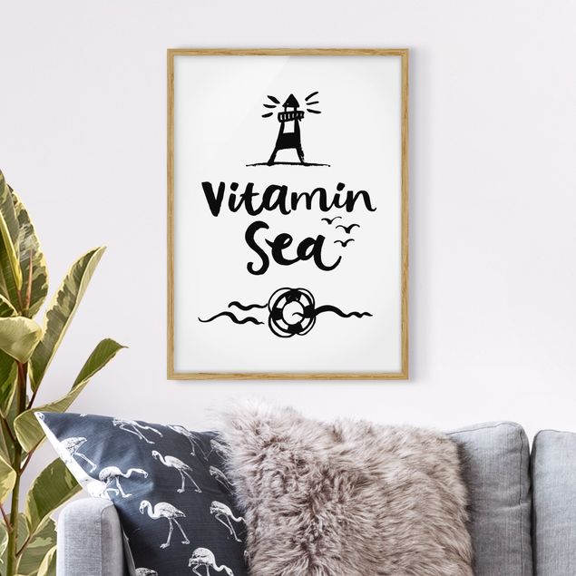 Bild mit Rahmen - Vitamin Sea - Hochformat 3:4