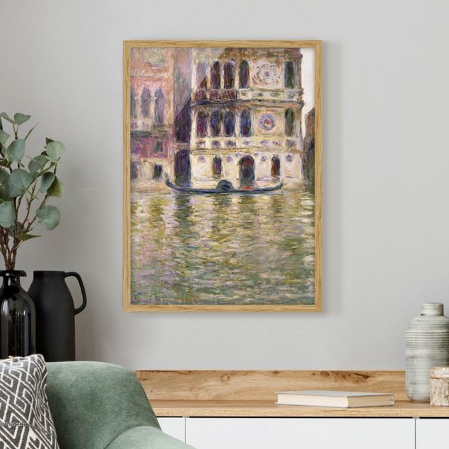 Bild mit Rahmen - Claude Monet - Palazzo Dario - Hochformat 3:4