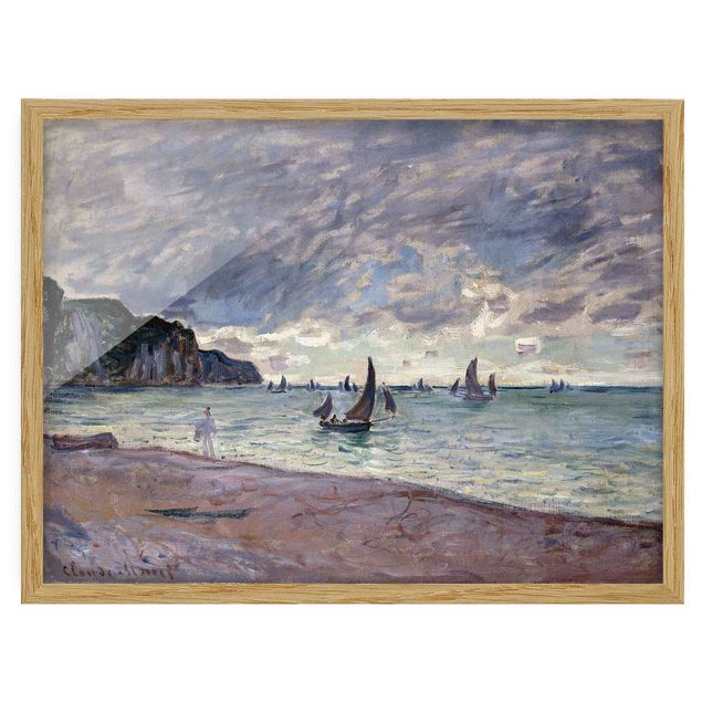 Bild mit Rahmen - Claude Monet - Küste von Pourville - Querformat 3:4