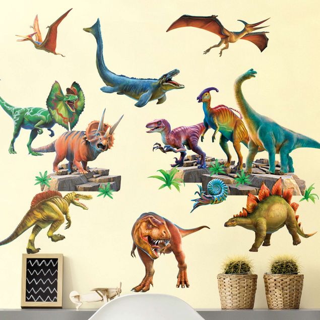 Wandtattoo Tiere Dinosaurier Mega Set