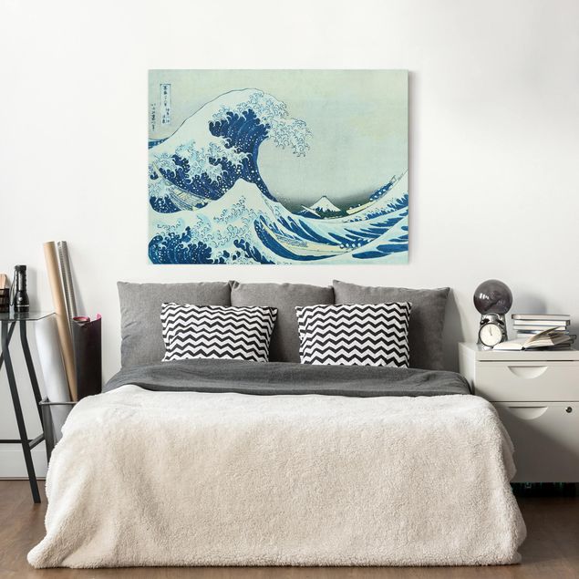 Leinwandbild - Katsushika Hokusai - Die grosse Welle von Kanagawa - Querformat 3:4
