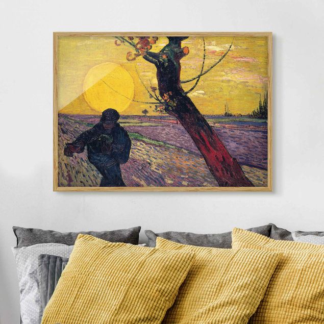 Bild mit Rahmen - Vincent van Gogh - Sämann - Querformat 3:4