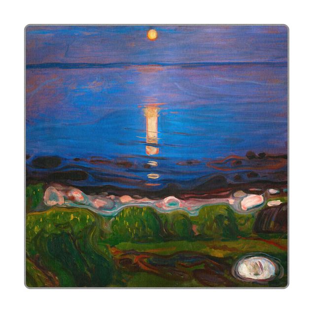 Teppich - Edvard Munch - Sommernacht am Meeresstrand