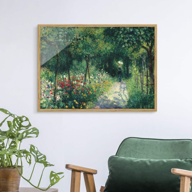 Bild mit Rahmen - Auguste Renoir - Frauen im Garten - Querformat 3:4
