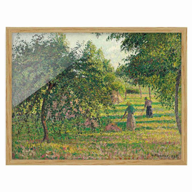 Bild mit Rahmen - Camille Pissarro - Apfelbäume - Querformat 3:4