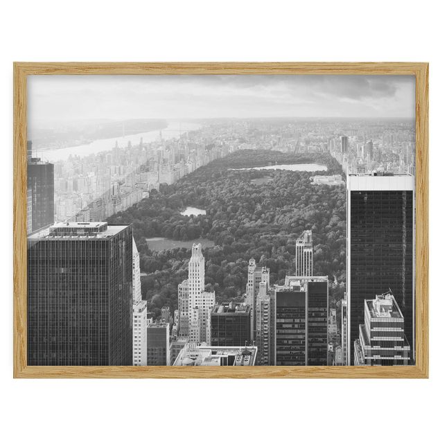 Bild mit Rahmen - Blick über den Central Park II - Querformat 3:4