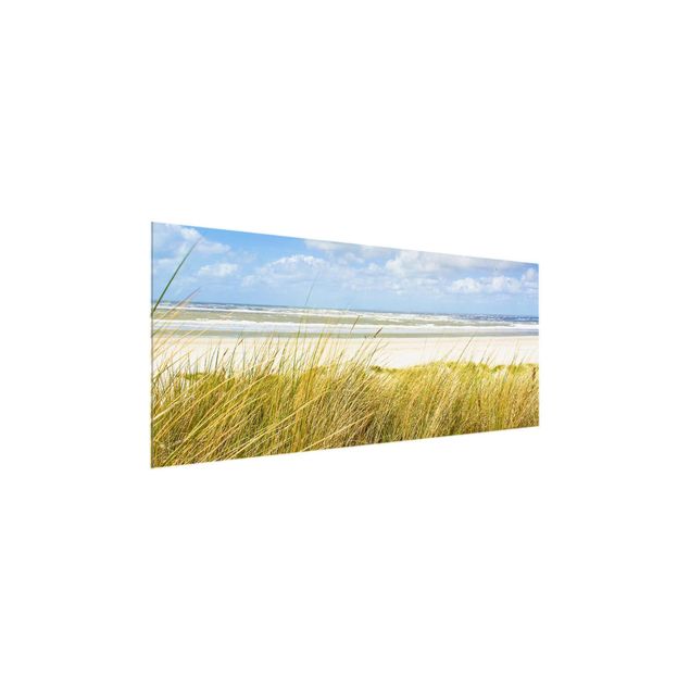Glasbild - An der Nordseeküste - Panorama Quer