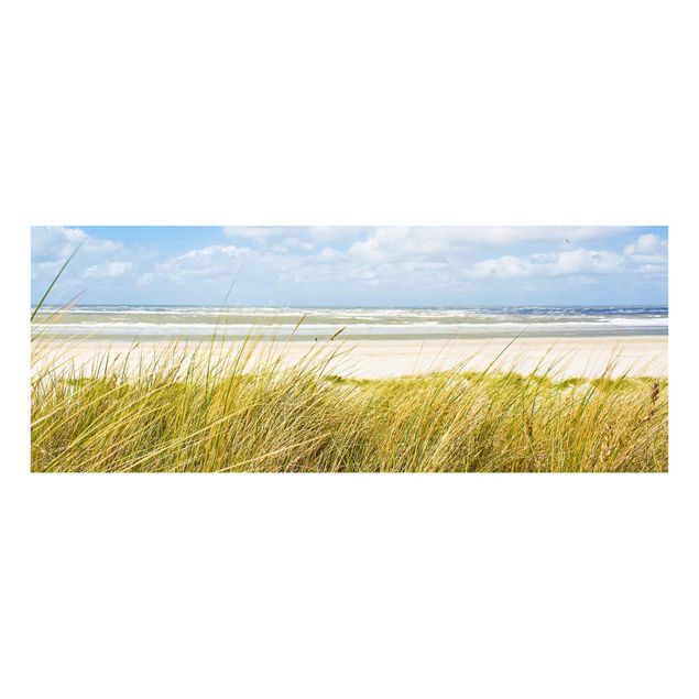 Glasbild - An der Nordseeküste - Panorama Quer