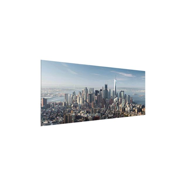 Glasbild - Blick vom Empire State Building - Panorama