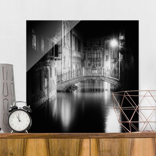 Glas Magnetboard Brücke Venedig