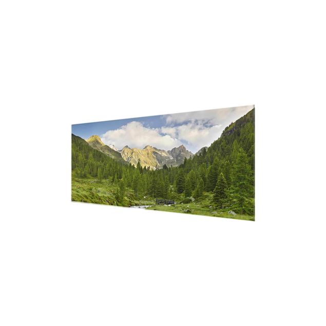 Glasbild - Debanttal Nationalpark Hohe Tauern - Panorama