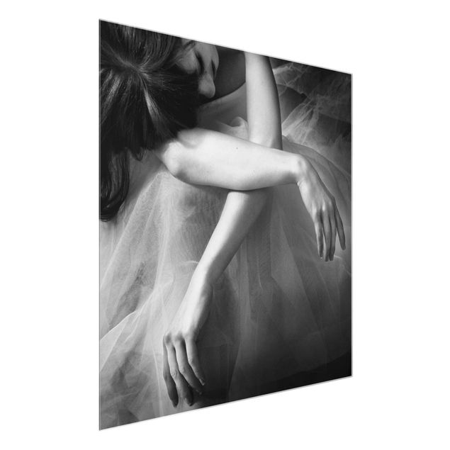 Glasbild - Die Hände einer Ballerina - Quadrat 1:1