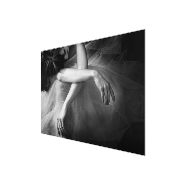Glasbild - Die Hände einer Ballerina - Querformat 3:4