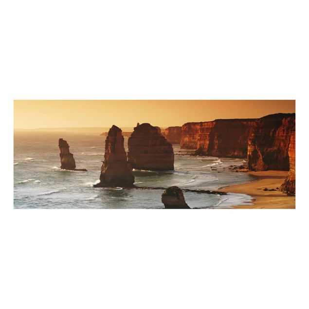 Glasbild - Die zwölf Apostel von Australien - Panorama Quer