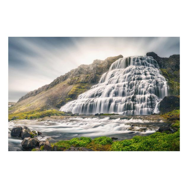 Glasbild - Dynjandi Wasserfall - Quer 3:2