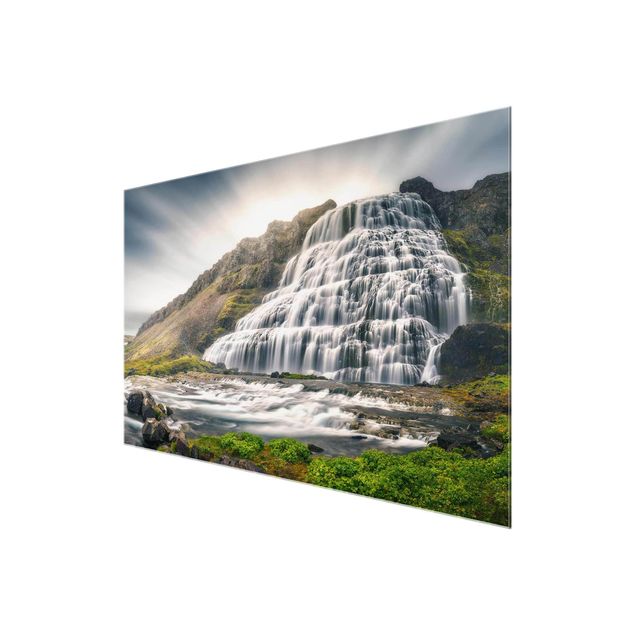 Glasbild - Dynjandi Wasserfall - Quer 3:2