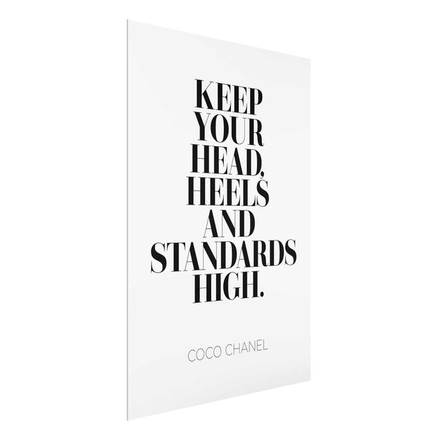 Glasbild - Keep your head high - Hochformat 4:3
