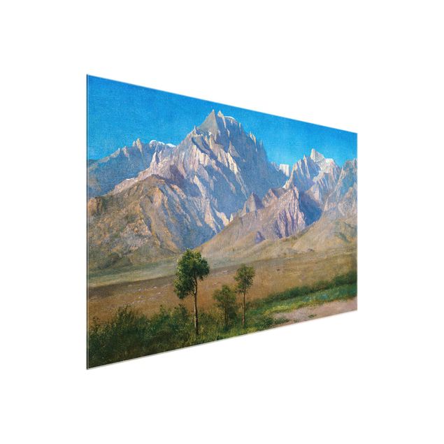 Glasbild - Kunstdruck Albert Bierstadt - Camp Independence, Colorado - Quer 3:2