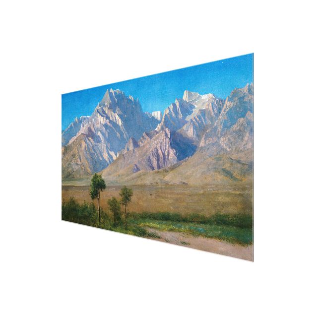 Glasbild - Kunstdruck Albert Bierstadt - Camp Independence, Colorado - Quer 3:2