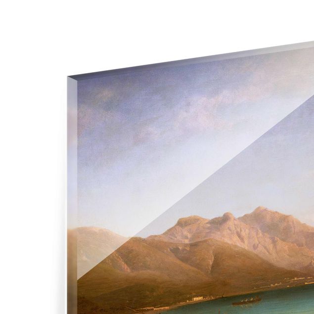 Glasbild - Kunstdruck Albert Bierstadt - Der Golf von Salerno - Quer 3:2