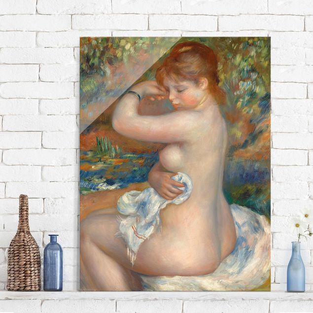 Glas Magnettafel Auguste Renoir - Badende