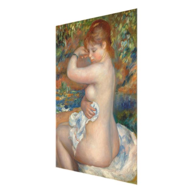 Glasbild - Kunstdruck Auguste Renoir - Badende - Impressionismus Hoch 3:4
