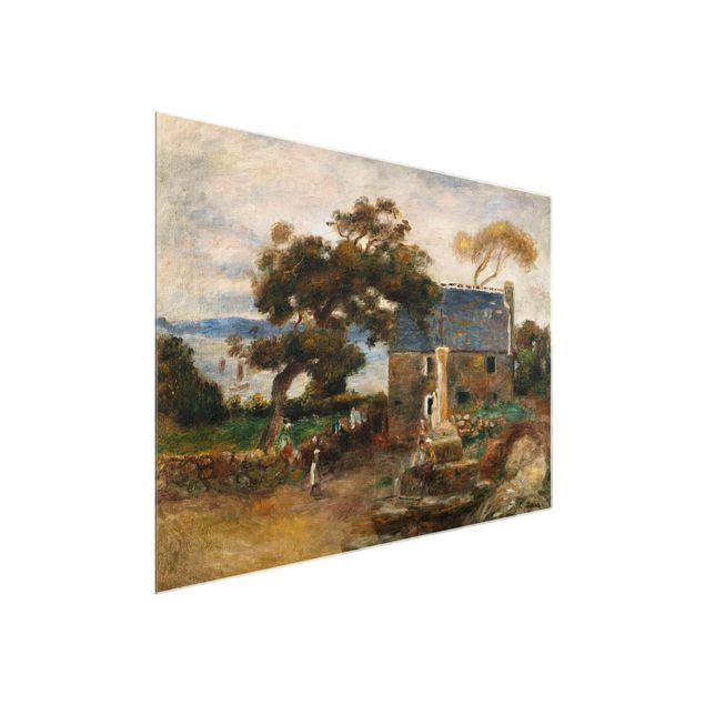 Glasbild - Kunstdruck Auguste Renoir - Treboul bei Douardenez, Bretagne - Impressionismus Quer 4:3