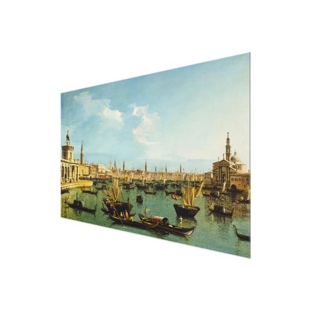 Glasbild - Kunstdruck Bernardo Bellotto - Bacino di San Marco, Venedig - Quer 3:2